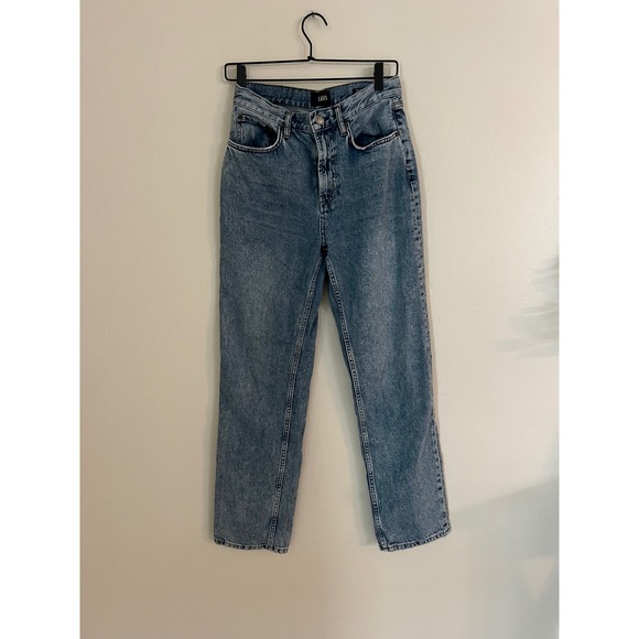 Rails The Topanga High Rise Straight Leg Jeans Medium Wash Blue 28 100% Cotton - Picture 2 of 8